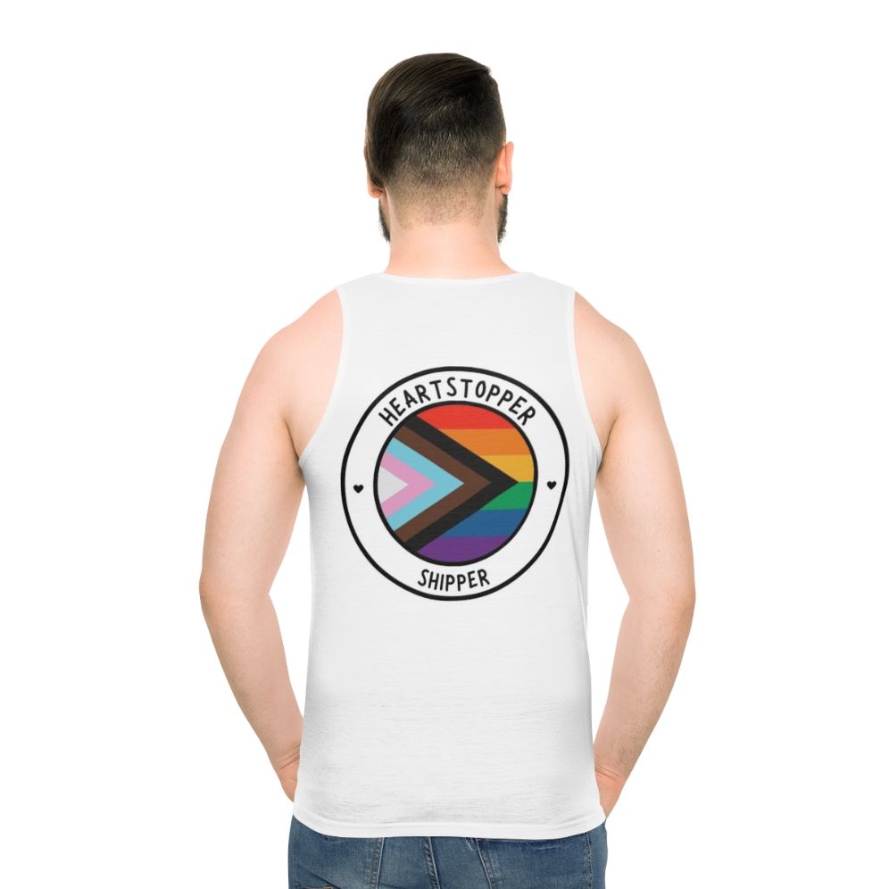 Heartstopper Inspired Unisex Tank Top - men back