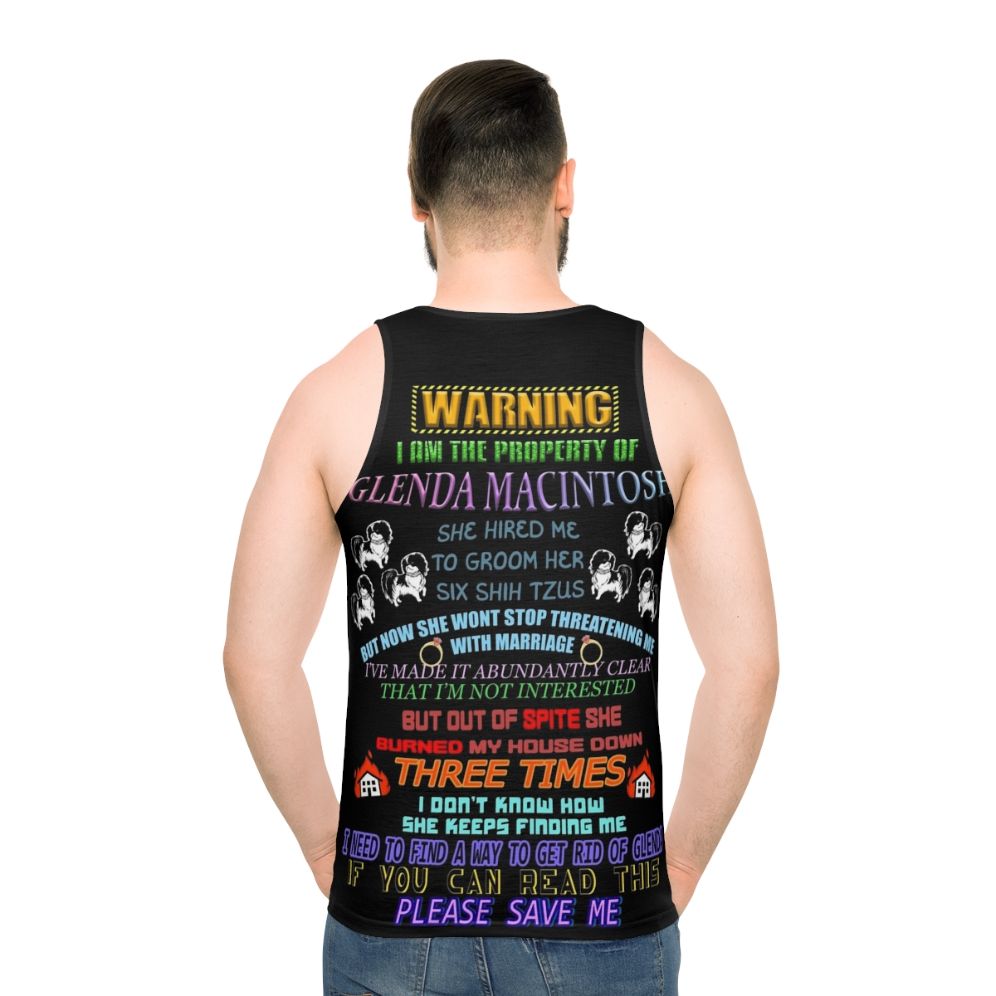 Weirdly Specific Glenda Unisex Tank Top - men back