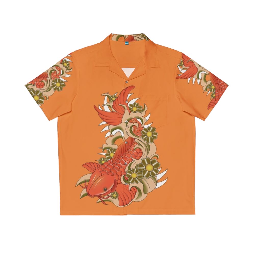 Kai fish Hawaiian shirt with vibrant tropical fish design