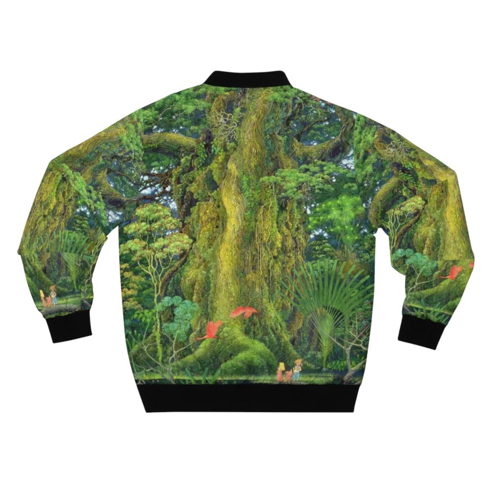 Secret of Mana inspired bomber jacket with game graphics and logo - Back