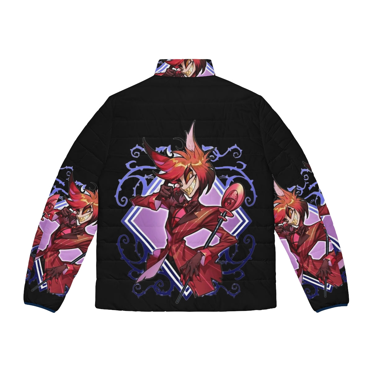 Hazbin Hotel Alastor Puffer Jacket 2 - Stylish Collectible for Fans - Back