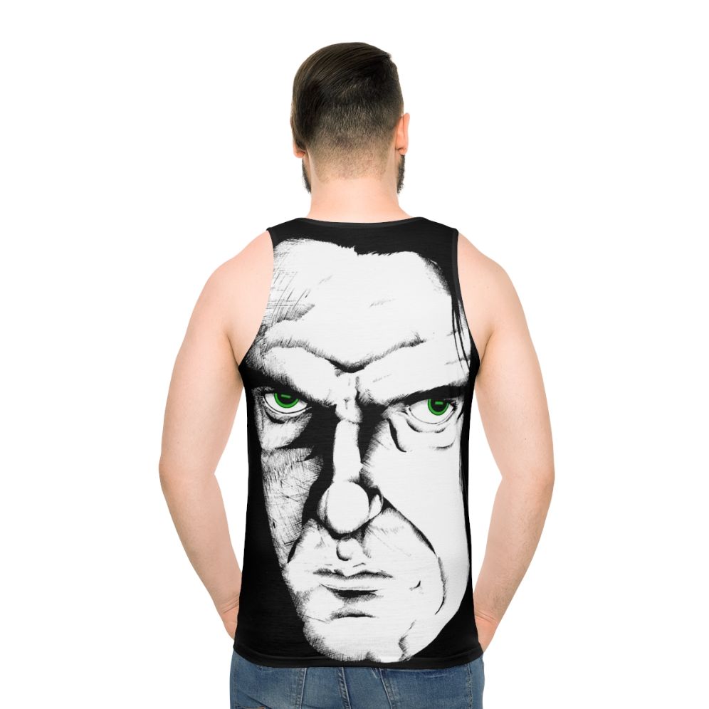 Type O Negative inspired goth metal unisex tank top - men back