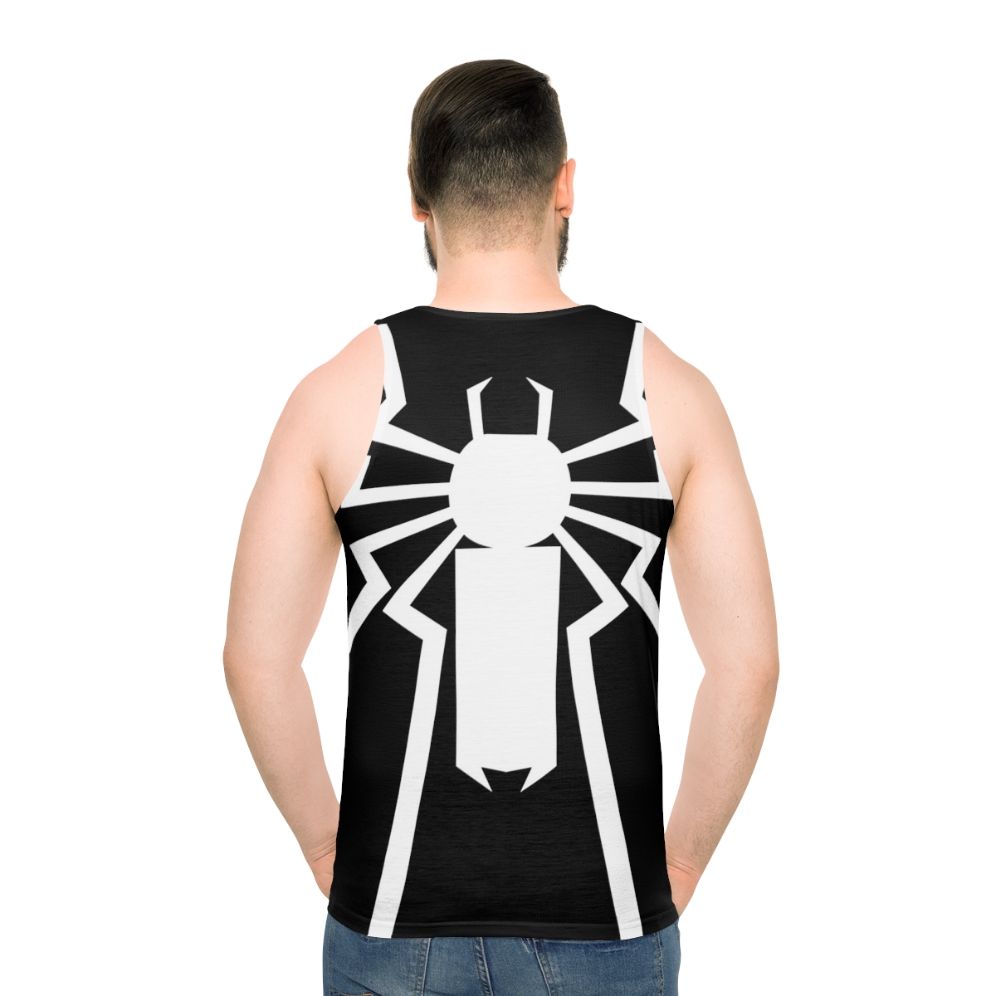 Spider-Man inspired unisex tank top - men back