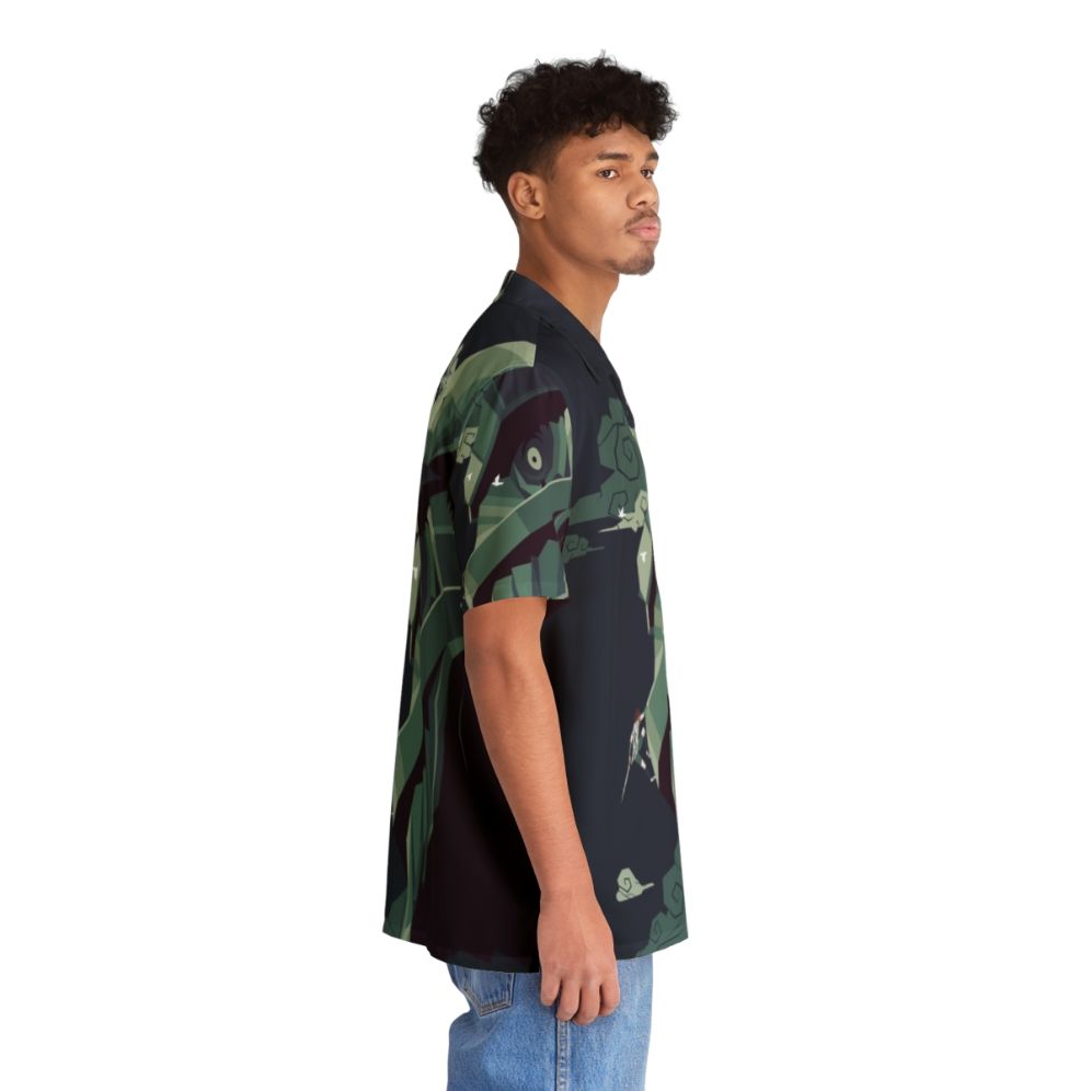 Colossal Spirit minimalist Hawaiian shirt featuring Shadow of the Colossus design - People Pight