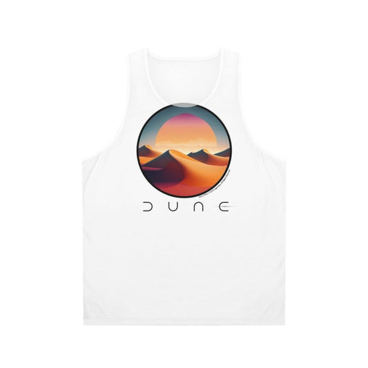 Dune desert landscape unisex tank top