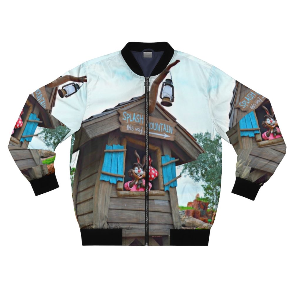 Walt Disney Splash Mountain Bomber Jacket with Brer Rabbit and Song Design