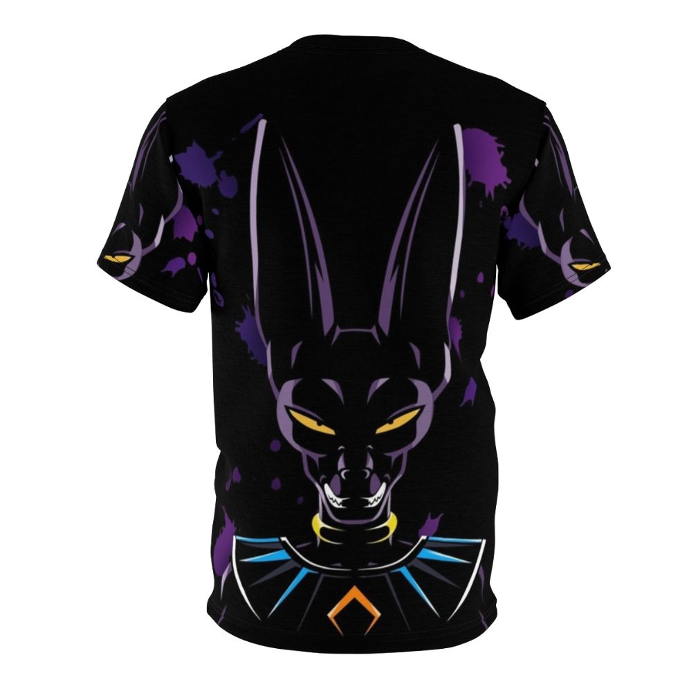 Dragon Ball Beerus Graphic T-shirt Design - Back