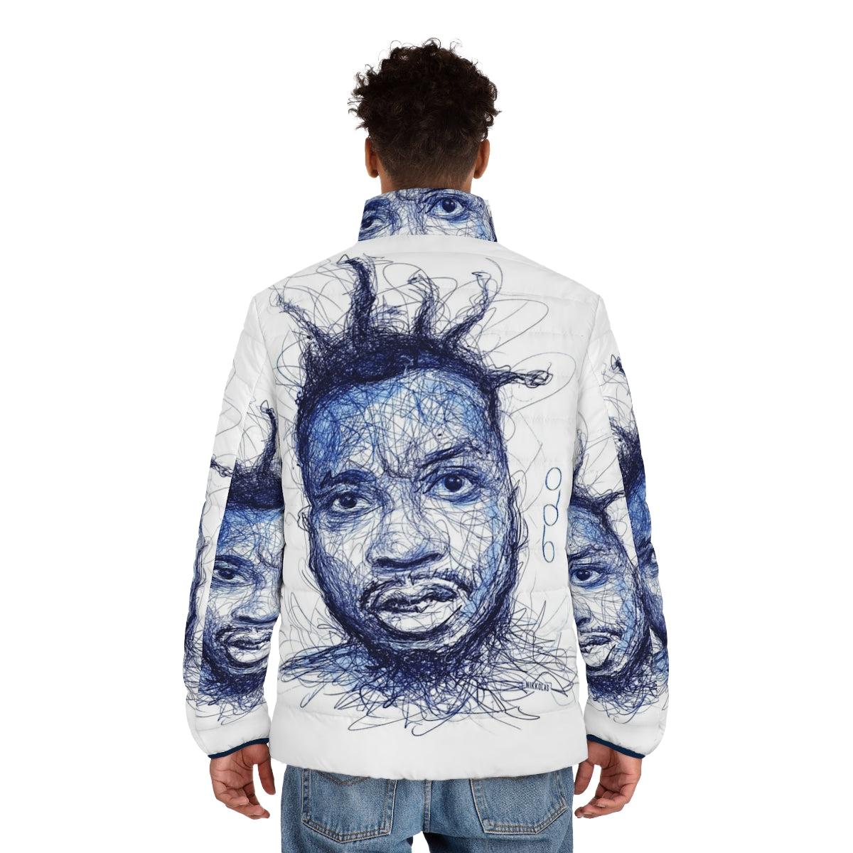 ODB by Nikkolas Wu-Tang Puffer Jacket featuring the iconic ODB design - men back