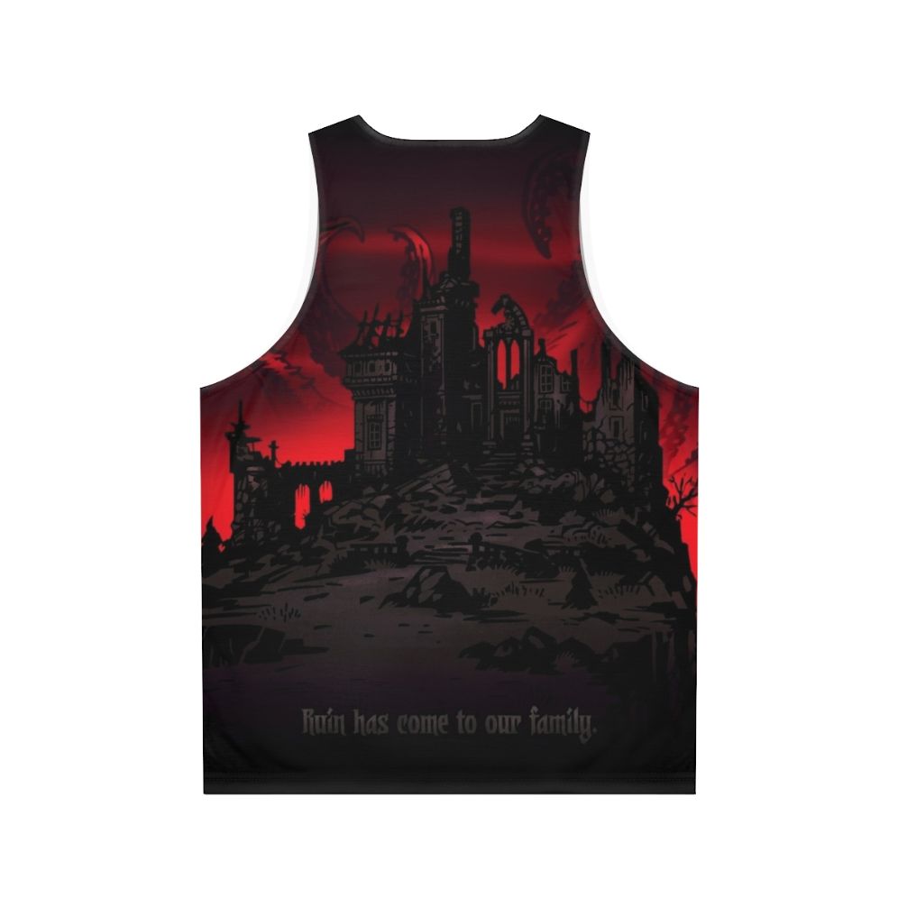 Gothic Lovecraft inspired unisex tank top with occult and dark fashion design - Back