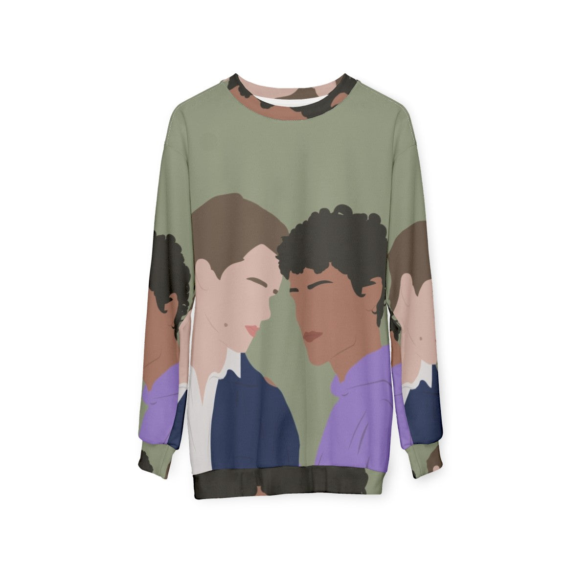 Young Royals Season Two Sweatshirt with Prince Wilhelm and Simon - hanging