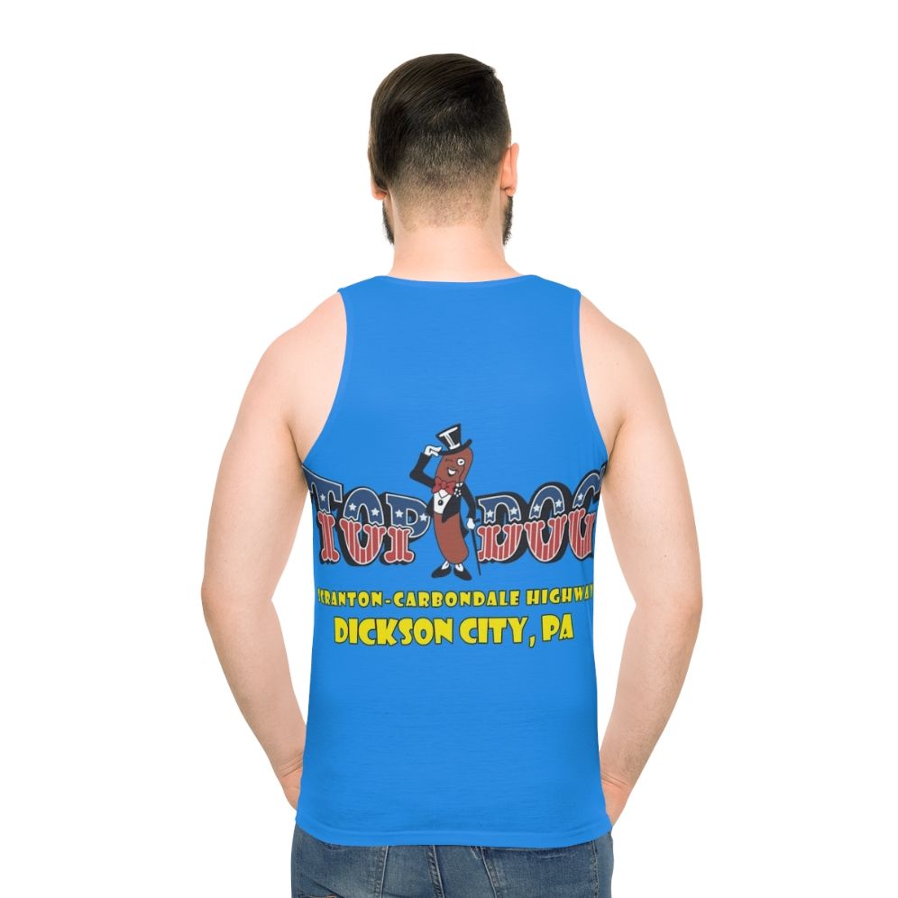 Top Dog Arcade Dickson City Unisex Tank Top - men back