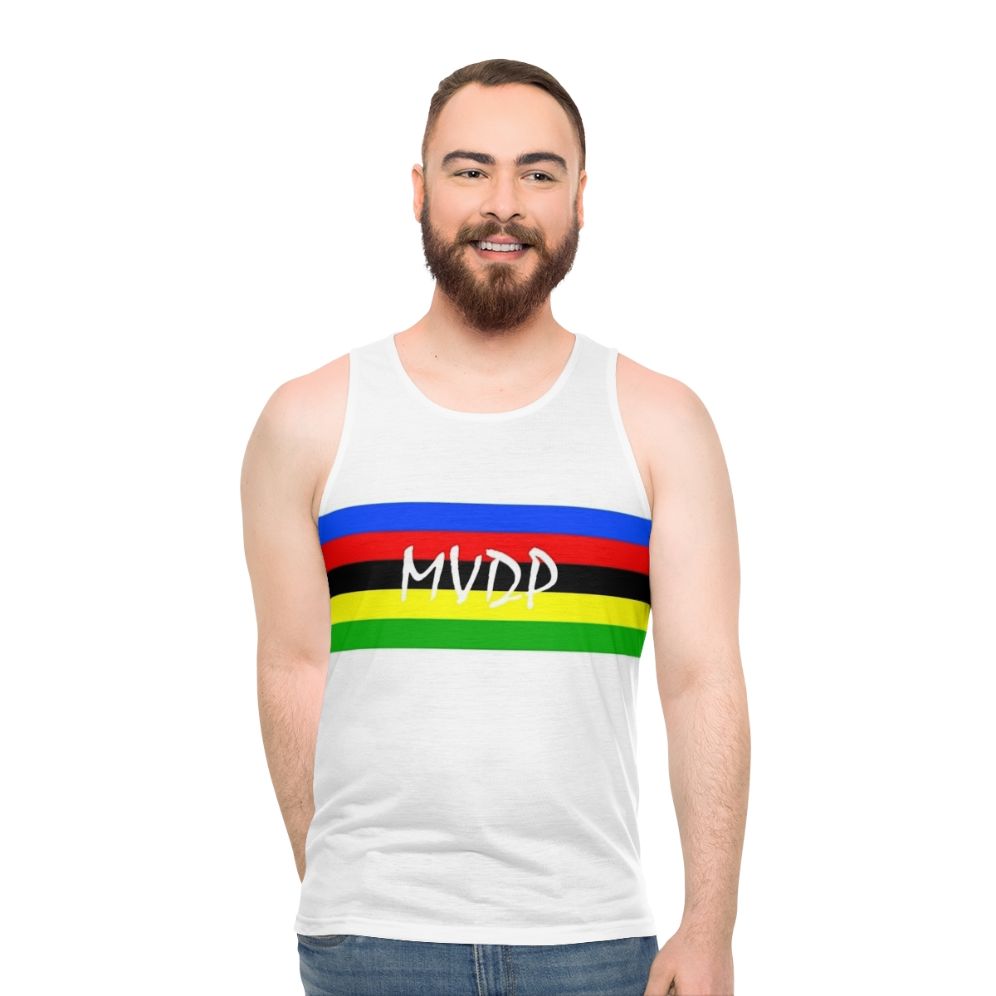 Mathieu Van Der Poel World Champion Unisex Cycling Tank Top - men