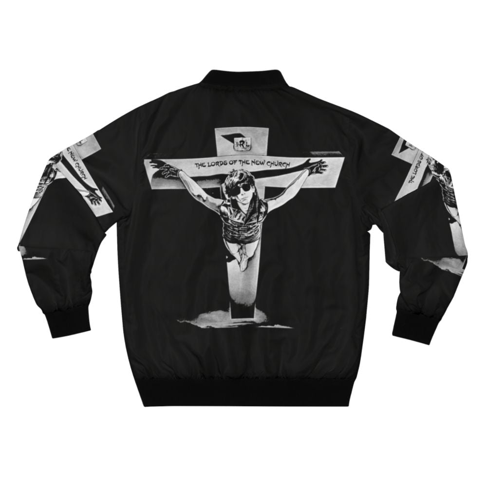 Punk rock bomber jacket featuring the iconic logo of The Lords Of The New Church - Back