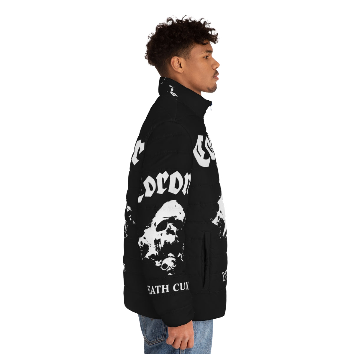 Coroner Band Puffer Jacket featuring the iconic band logo - men side right