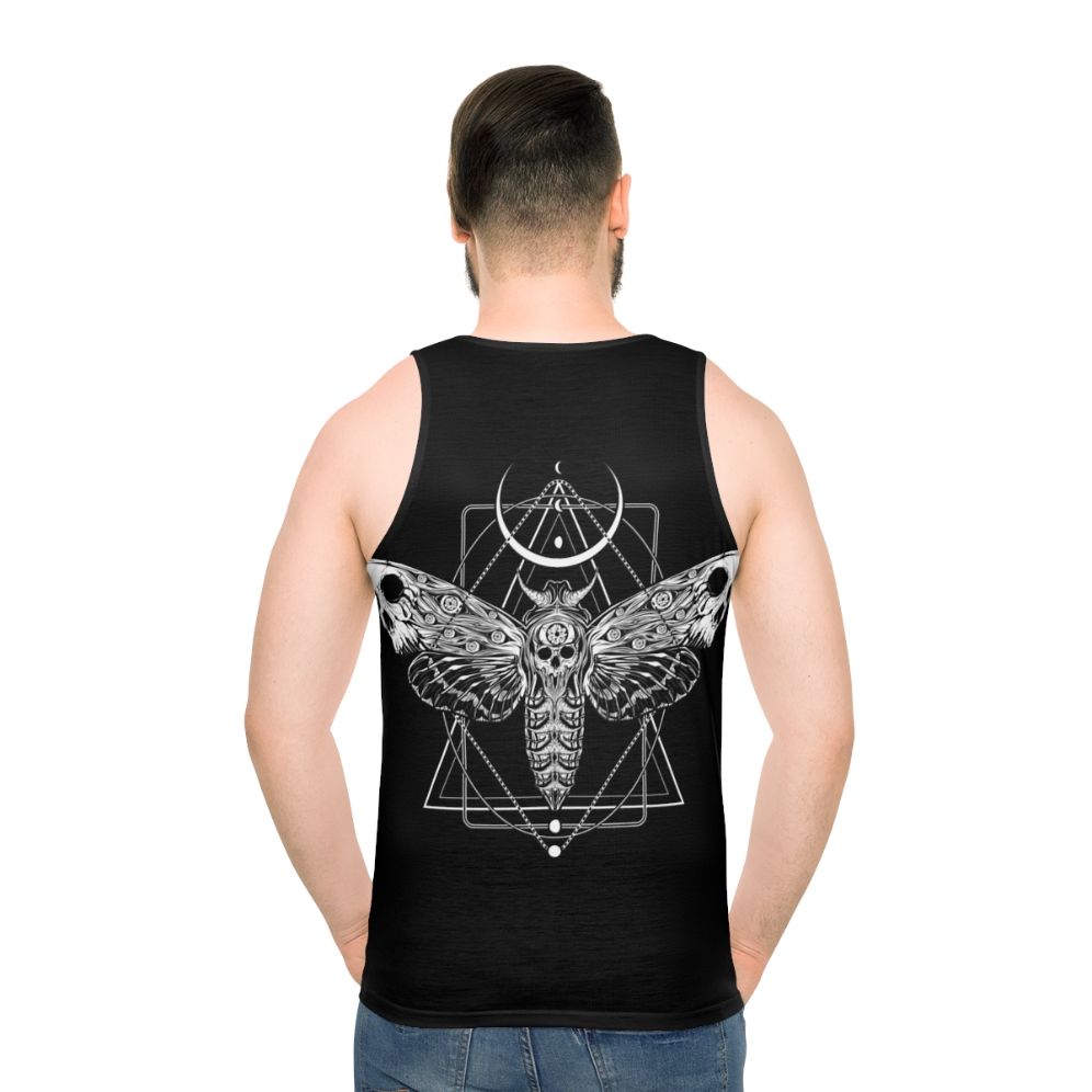 Surreal death moth unisex tank top - men back