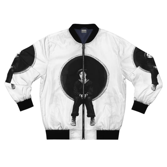 Vintage bomber jacket inspired by Buster Keaton's classic silent film "The Navigator"