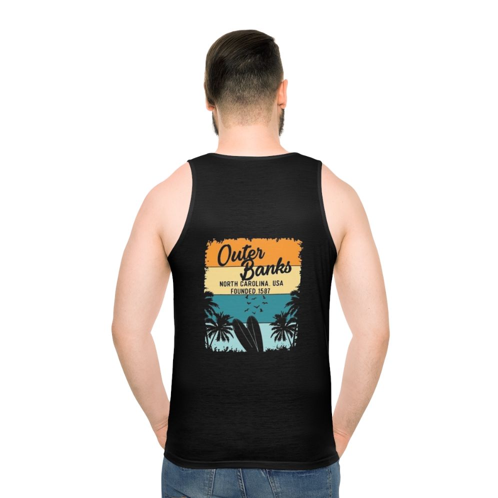 Outer Banks OBX North Carolina NC Unisex Tank Top - men back