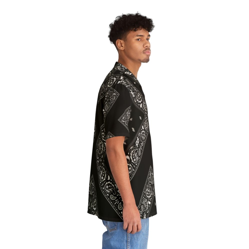 Bandana print Hawaiian shirt with graphic design - People Pight