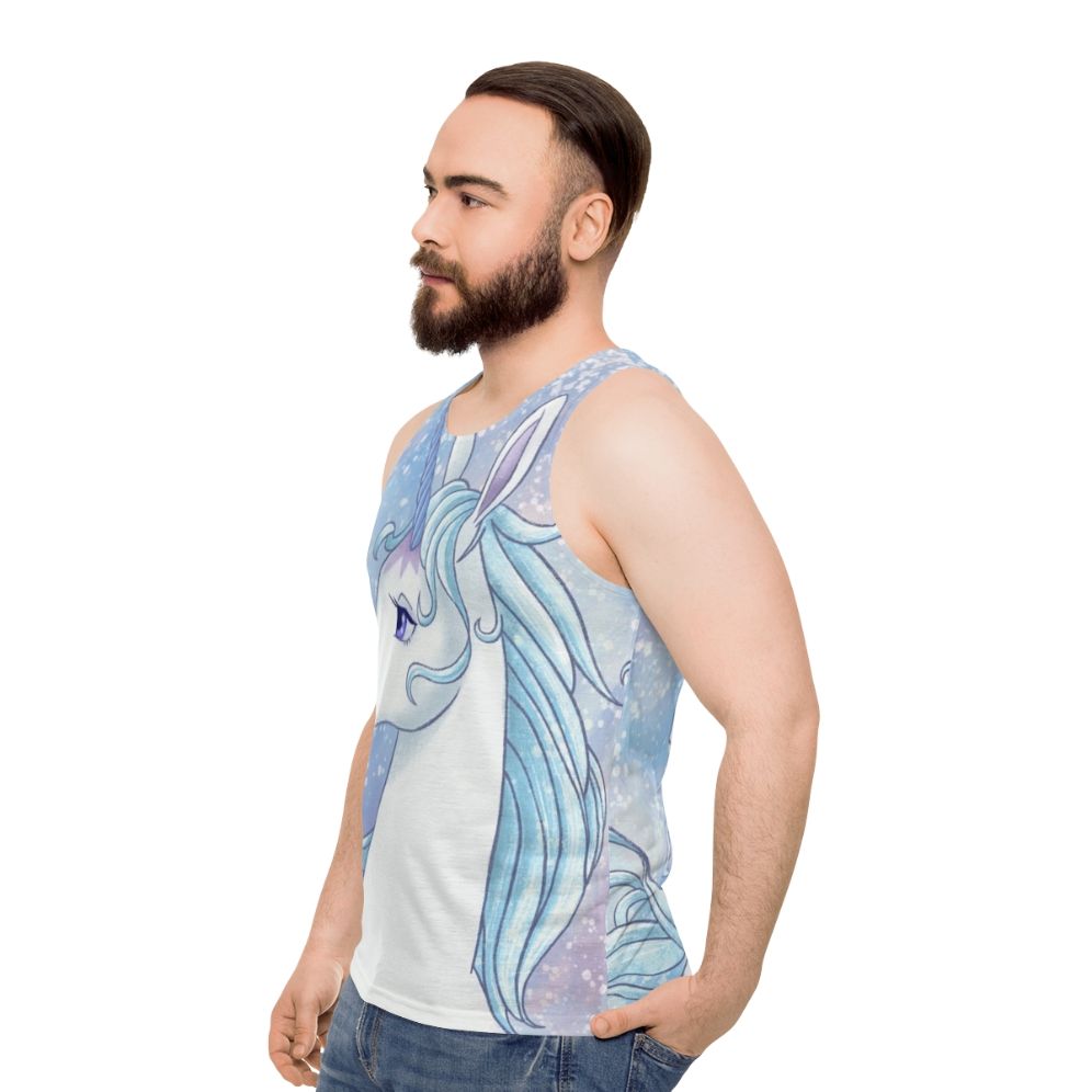 The Last Unicorn Unisex Fantasy Tank Top - men side