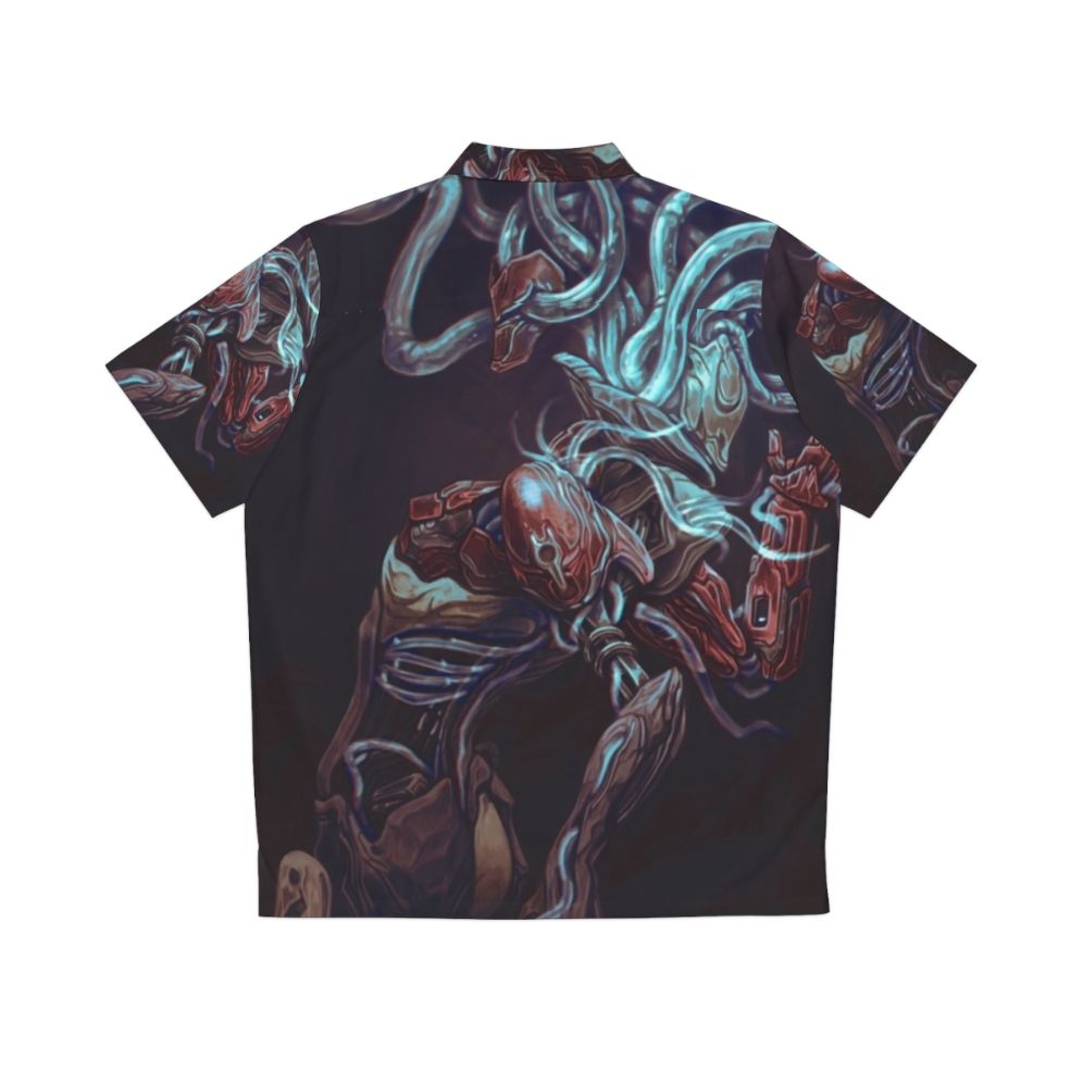 Xaku Warframe Biomechanical Hawaiian Shirt - Back