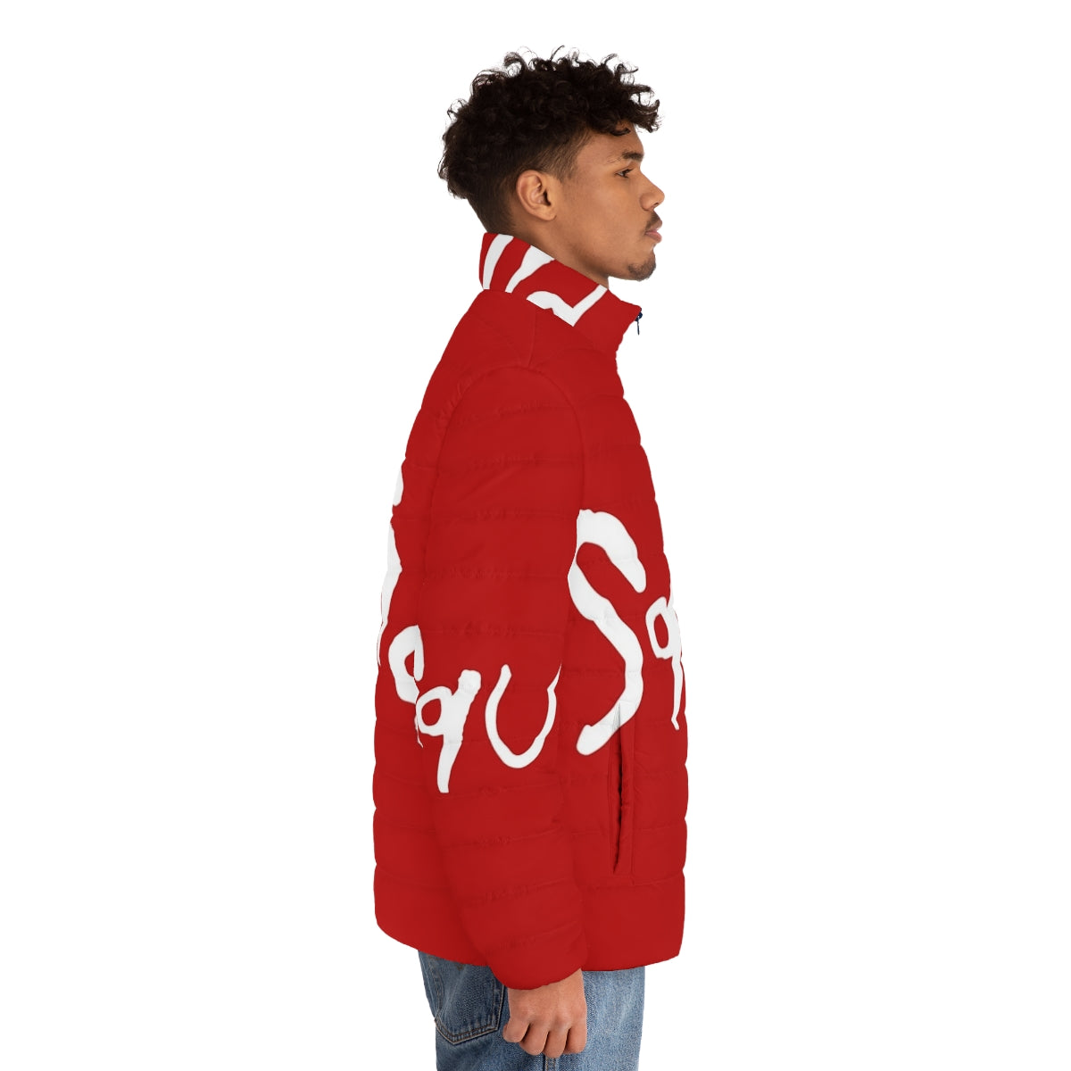 Squid Puffer Jacket with Music-Inspired Design - men side right