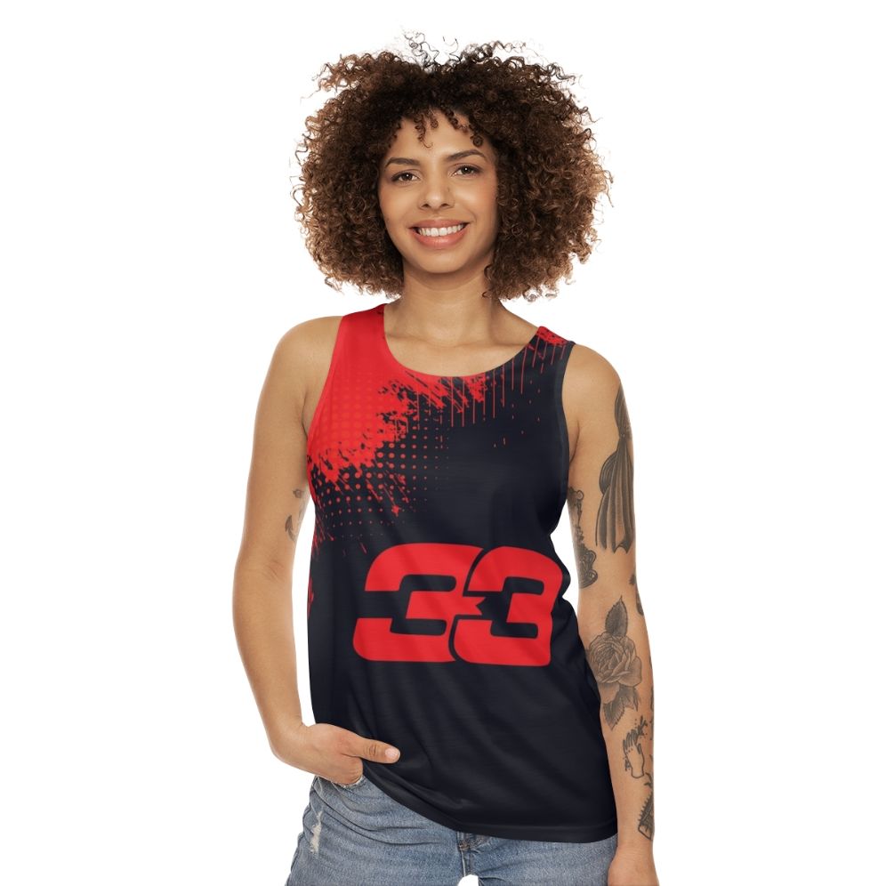 Formula One F1 Max Verstappen 33 Unisex Tank Top - women