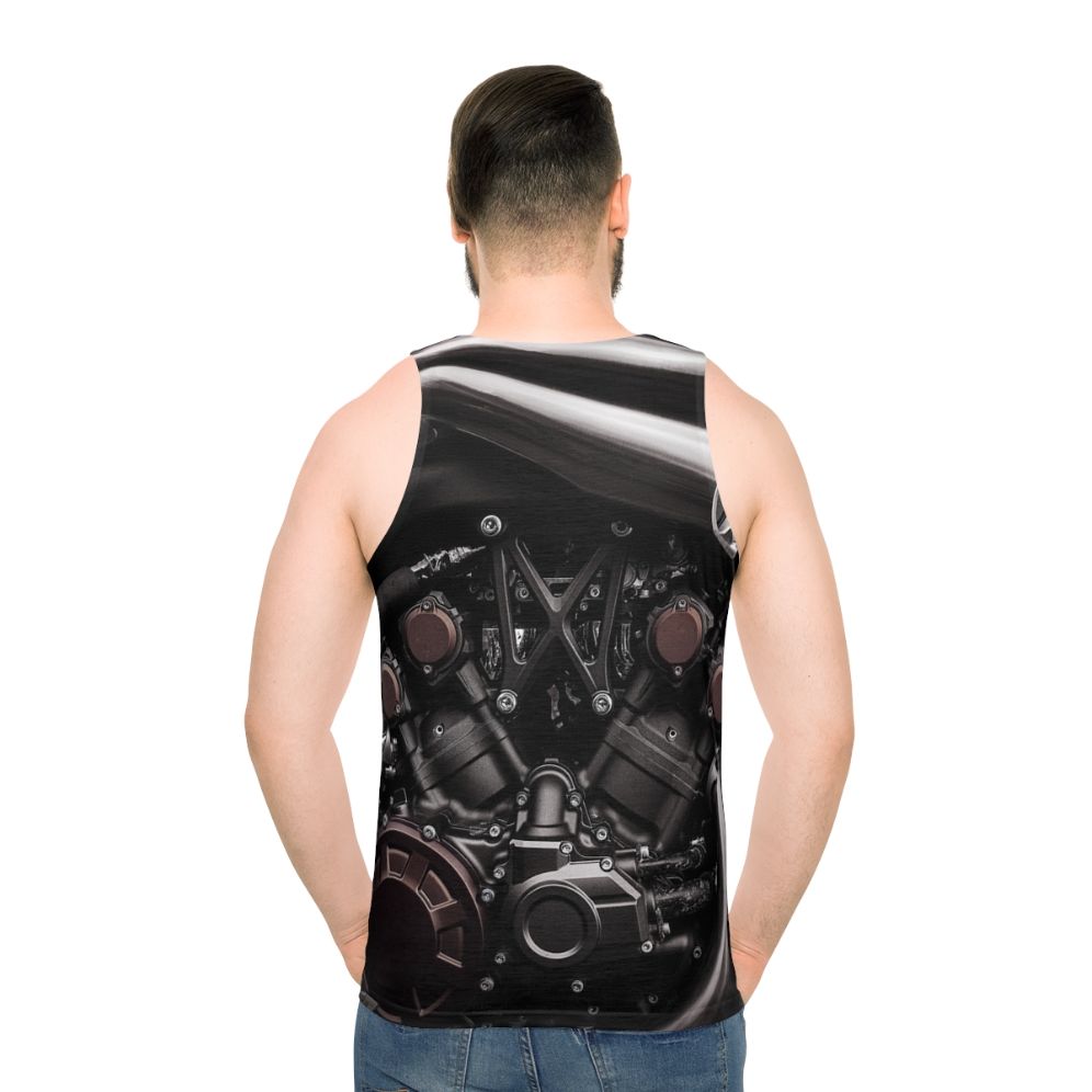 Vmax Unisex Motorcycle Tank Top - men back