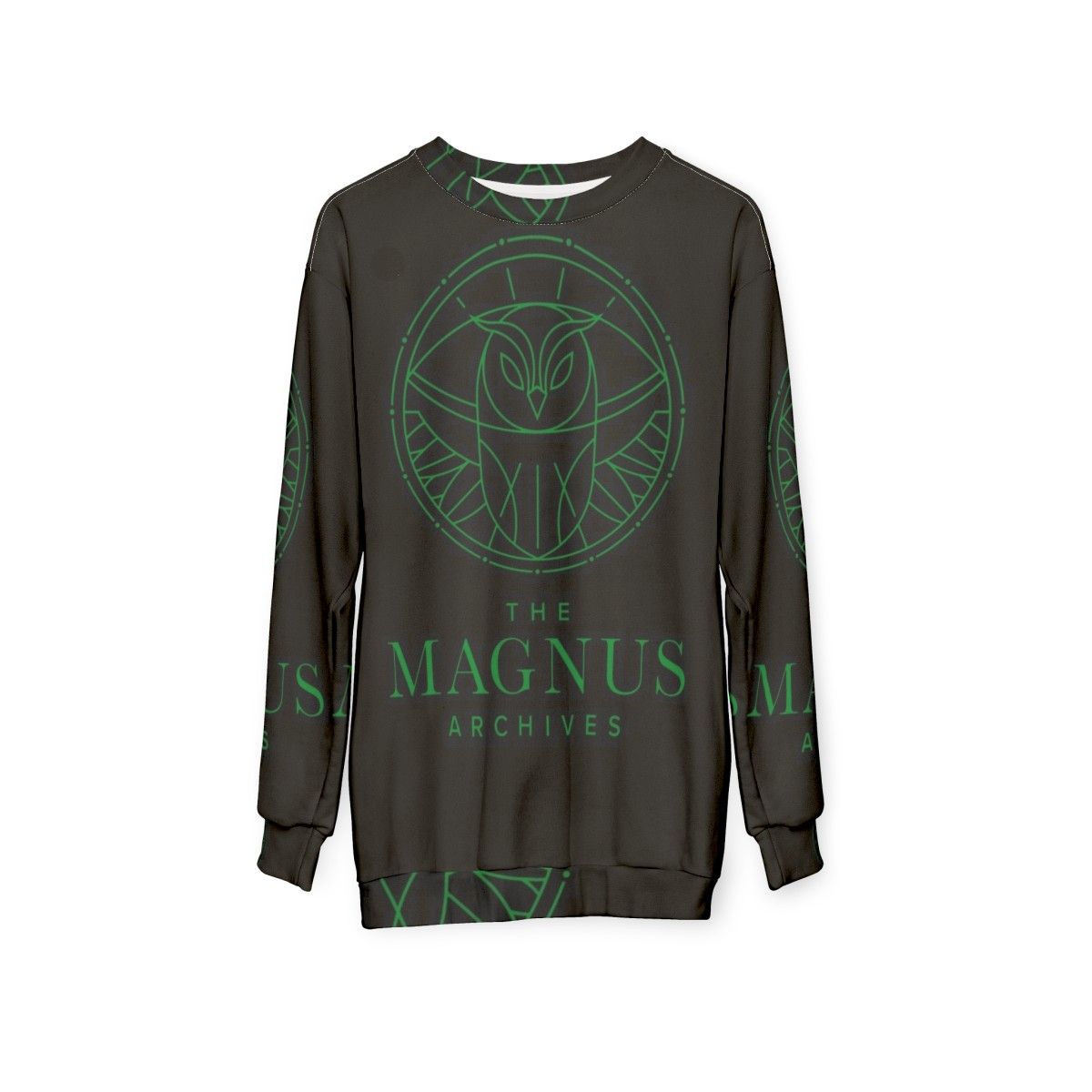 The Magnus Archives All Seeing Owl Sweatshirt - hanging