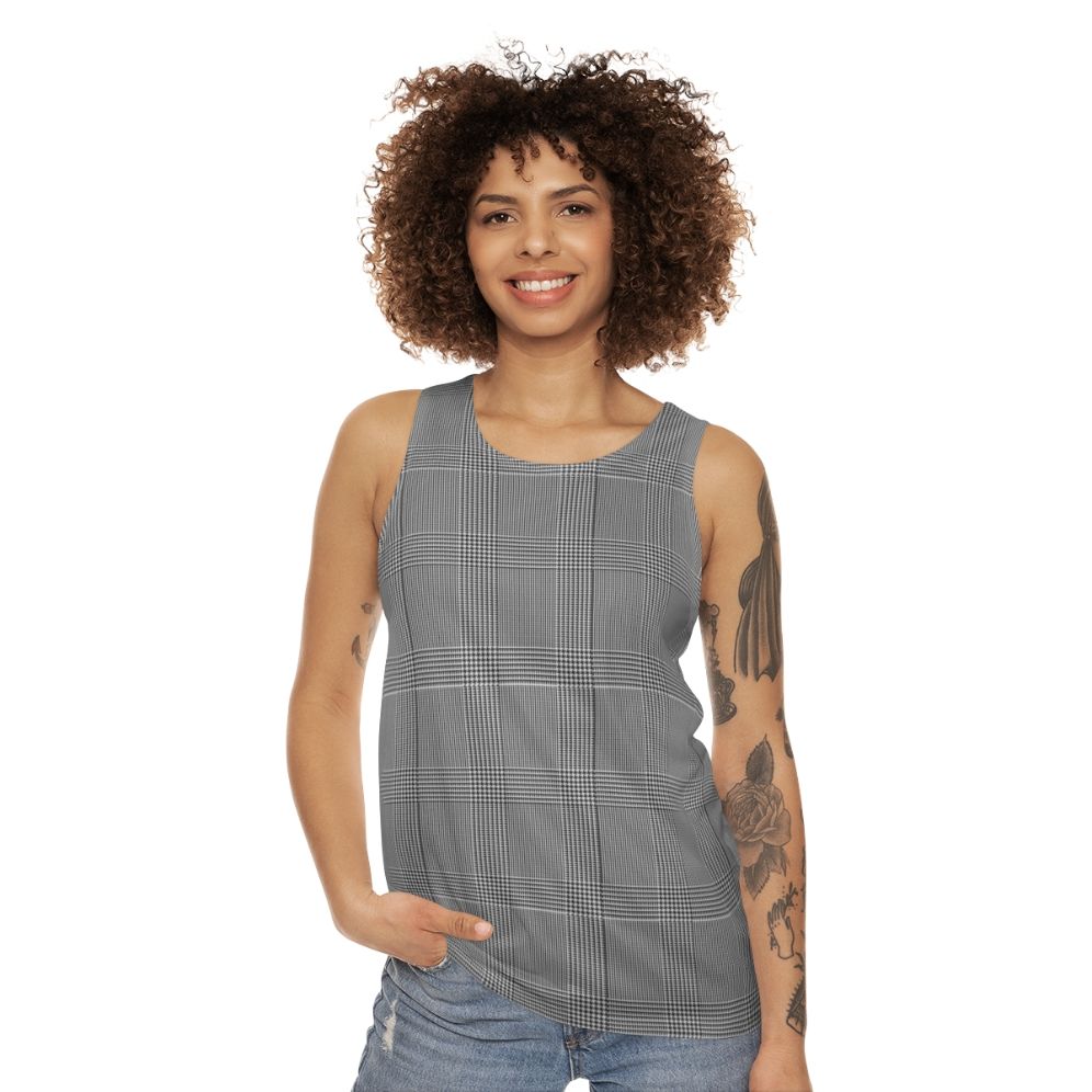 Glen Plaid Classic Unisex Tank Top - women