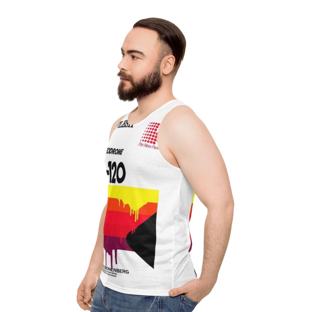 Videodrome cult classic 80s unisex tank top - men side