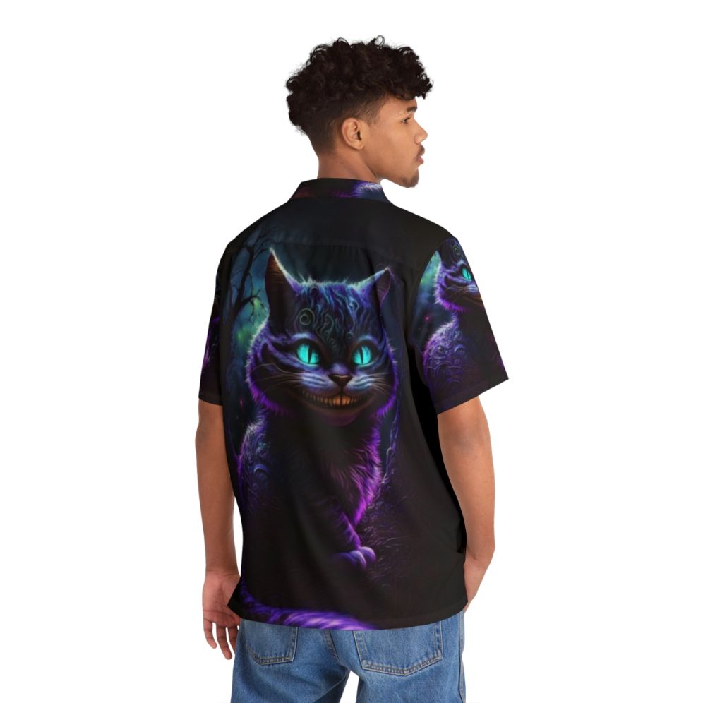 Cheshire Cat Abstract Hawaiian Shirt - People Back