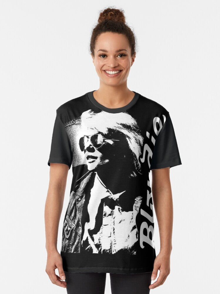 Retro Punk Rock Girl Graphic T-Shirt featuring Debbie Harry and Blondie - Women