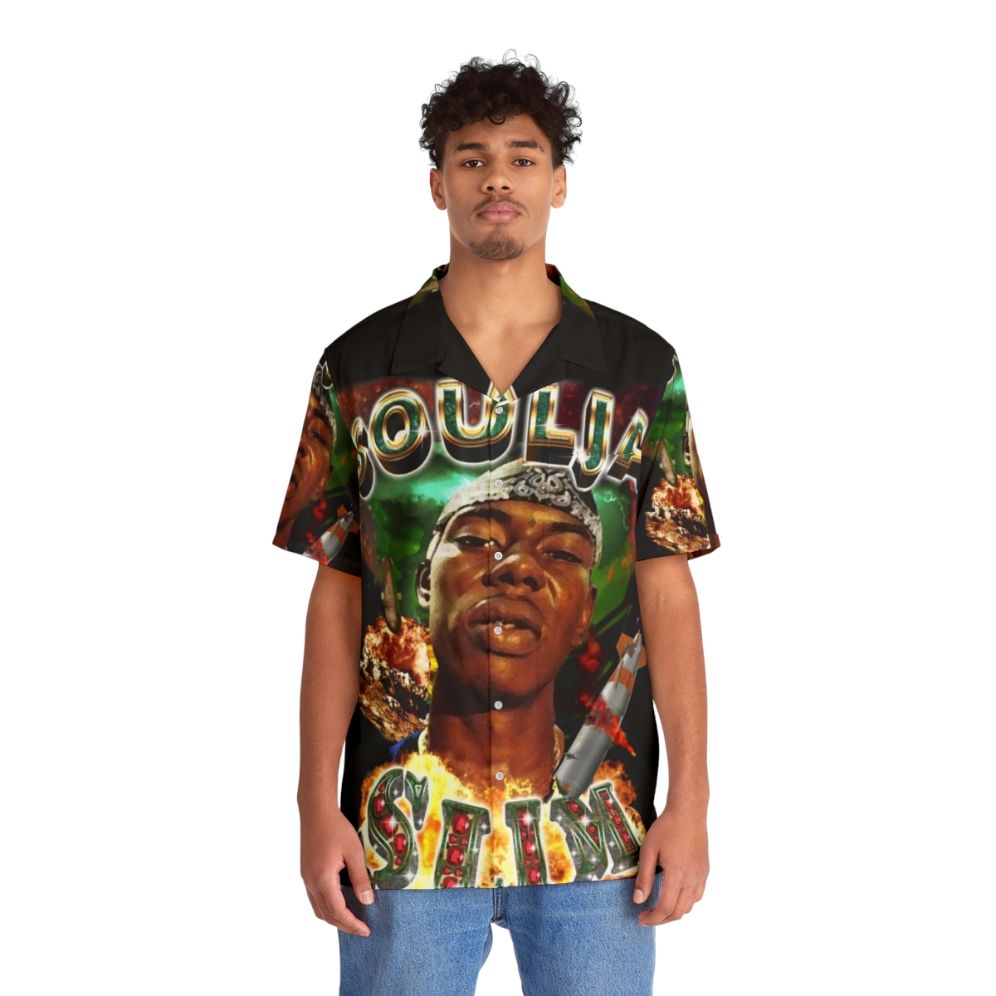 Soulja Slim 90s No Limit Records Hawaiian Shirt - People Front