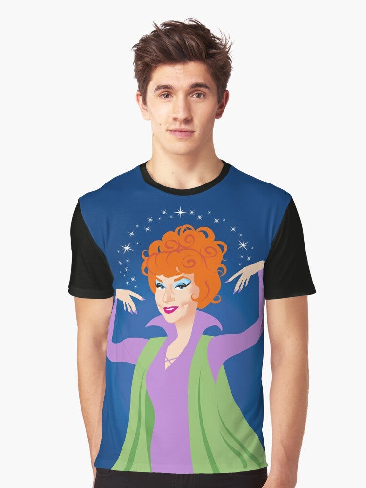 Bewitched Endora Graphic T-Shirt featuring the iconic character Endora from the classic TV series - Men