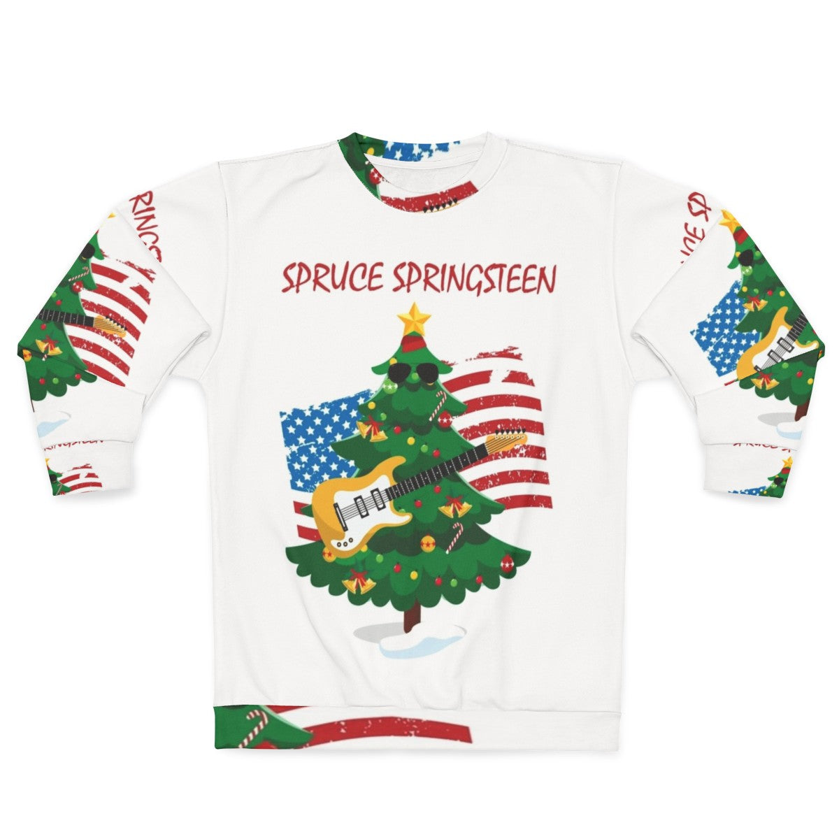 Spruce Springsteen Born to Run Christmas Sweatshirt