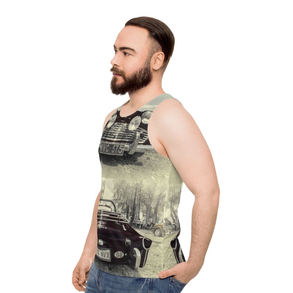 Triumph TR3 retro unisex tank top - men side