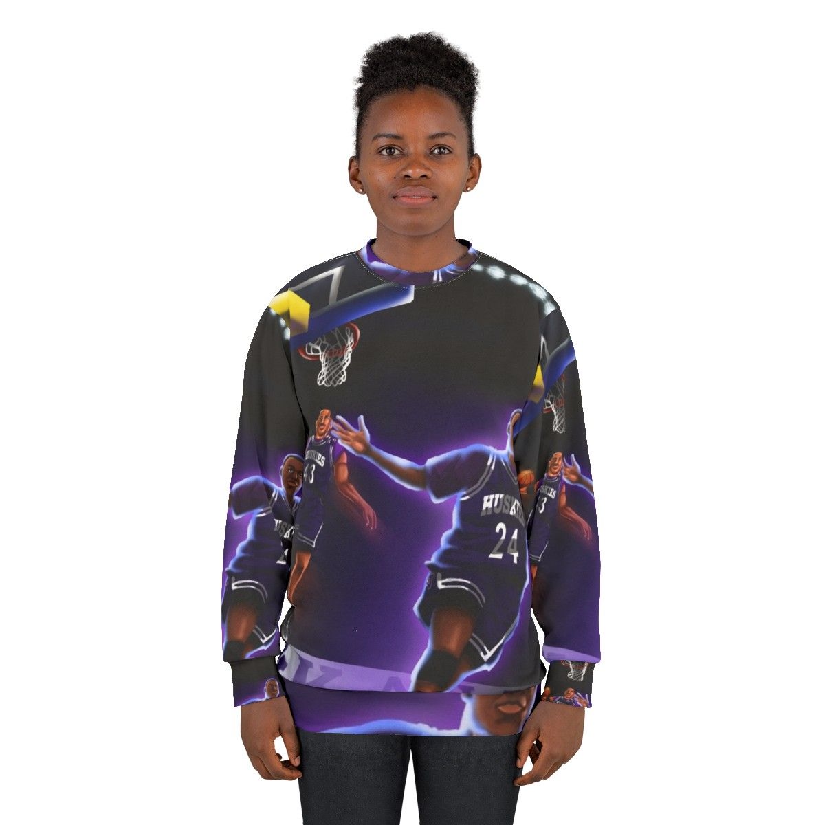 Vintage 90s 'A K Alley Oop All The Way' Basketball Sweatshirt - women