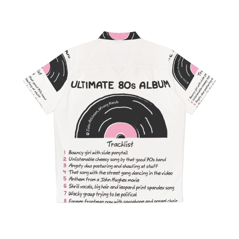 Retro 80s music album Hawaiian shirt - Back