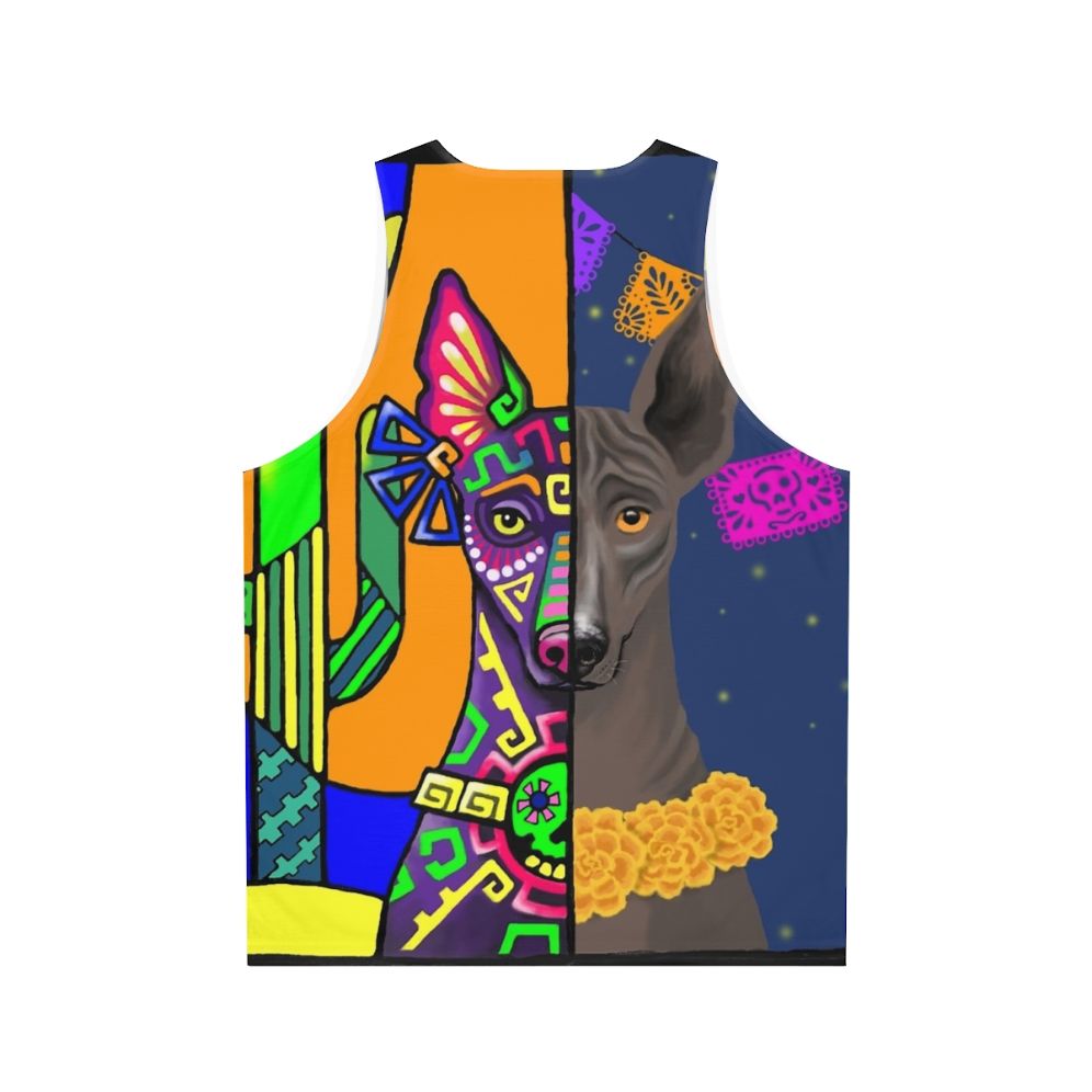 Prehispanic Xoloitzcuintle Unisex Tank Top - Back