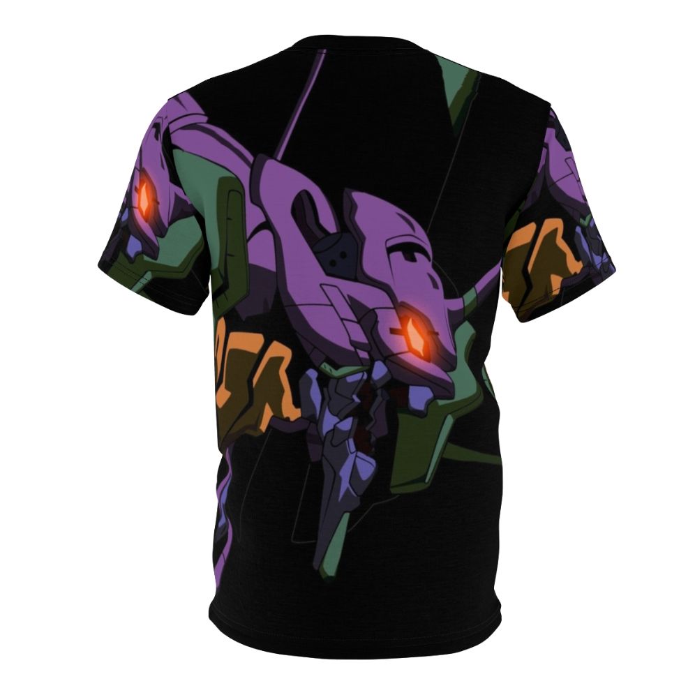 Evangelion Unit 01 inspired t-shirt featuring the iconic mecha from the Neon Genesis Evangelion anime series - Back