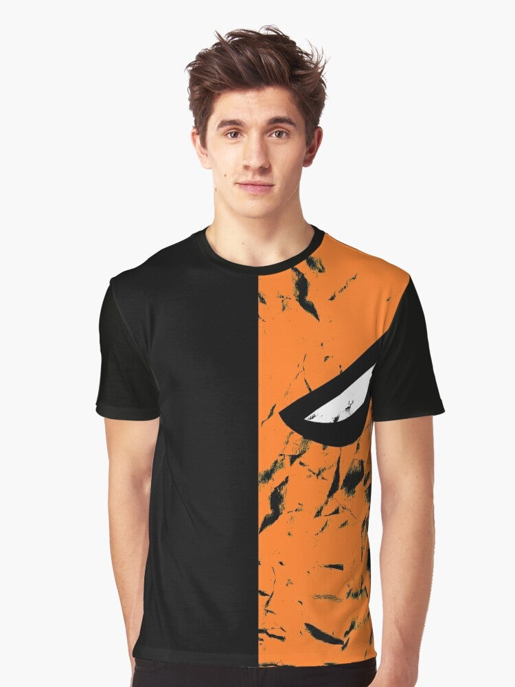 Deathstroke DC Comics Superhero Graphic T-Shirt with Faded Design - Men