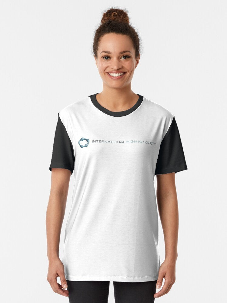 International High IQ Society logo graphic t-shirt for intellectuals and gifted individuals - Women