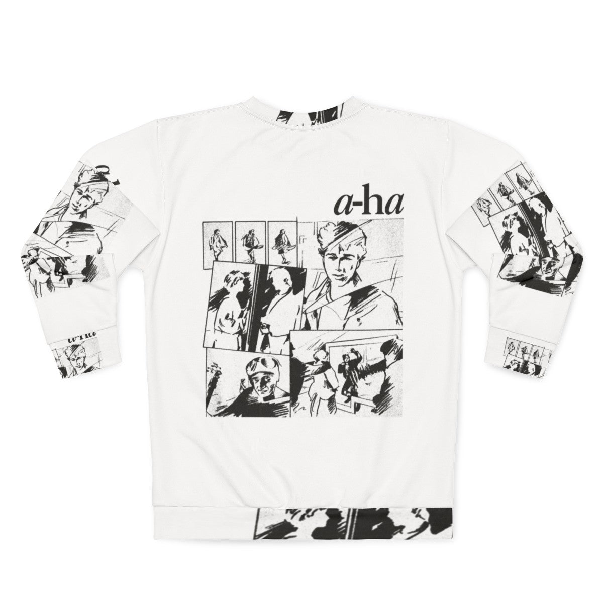 Take On Me 80s A-Ha Band Sweatshirt - Back