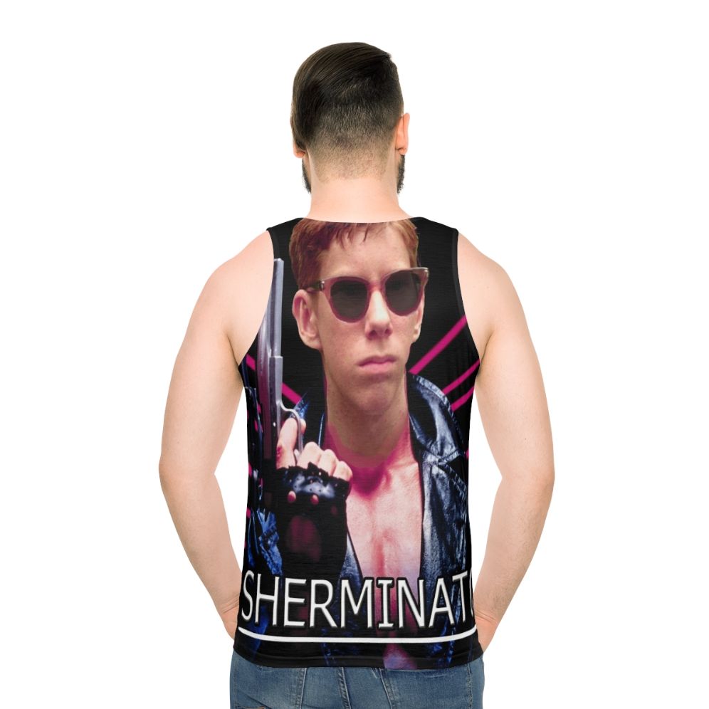 Sherminator Unisex Tank Top - men back