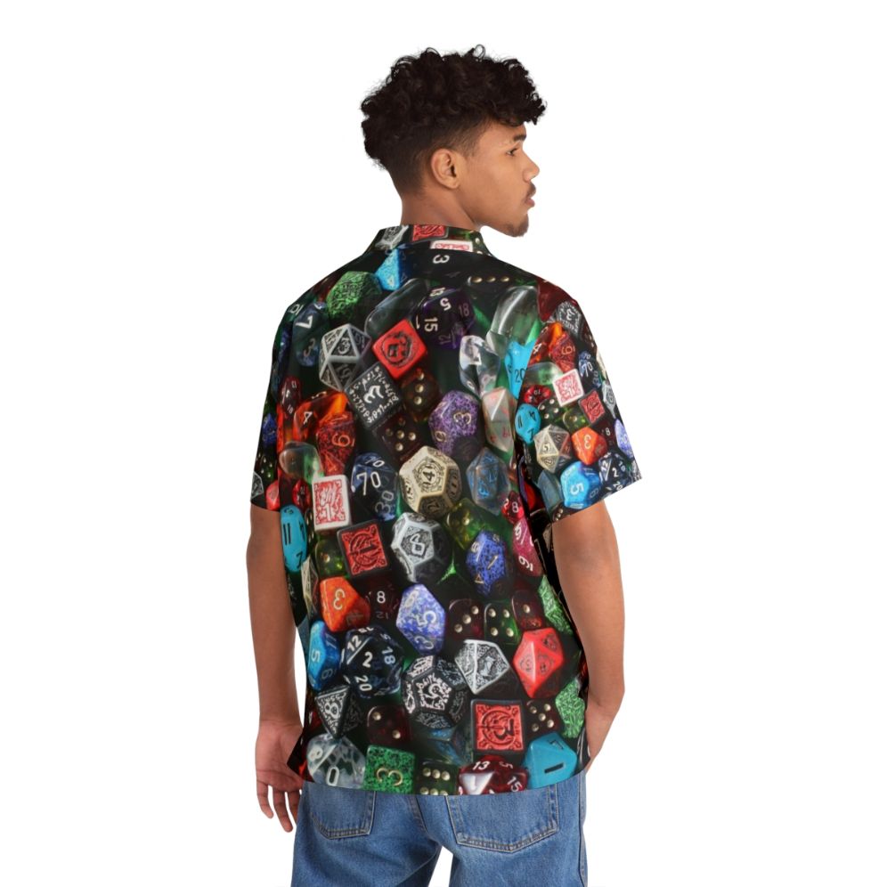 Dice Hawaiian Shirt for Tabletop Gaming Enthusiasts - People Back