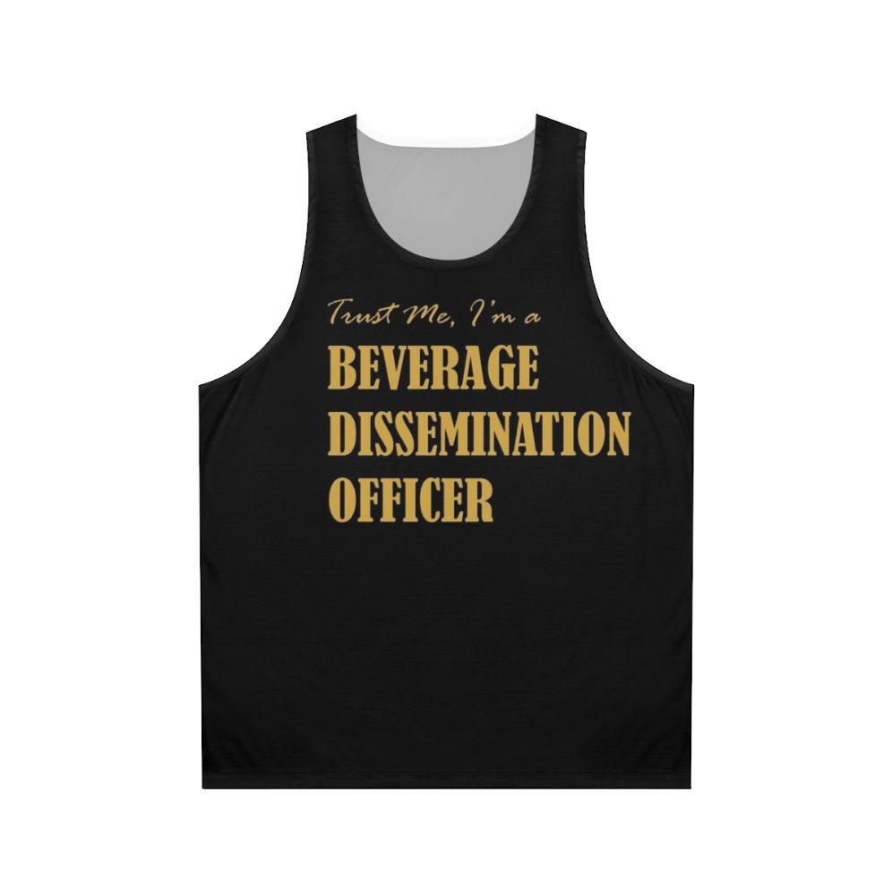 Bartender Beverage Dissemination Officer Unisex Tank Top