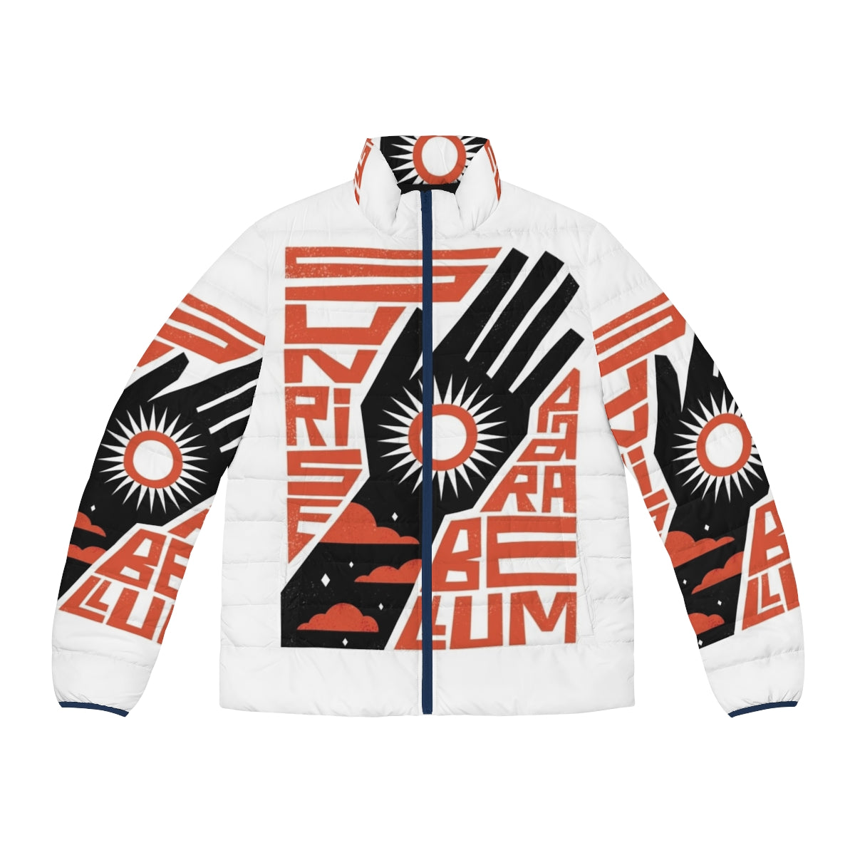 Sunrise Parabellum Puffer Jacket - Disco Elysium inspired streetwear fashion