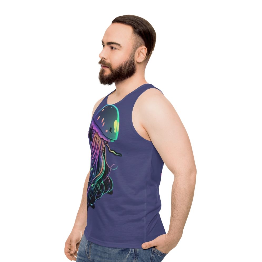 Unisex tank top featuring mythical creatures - men side