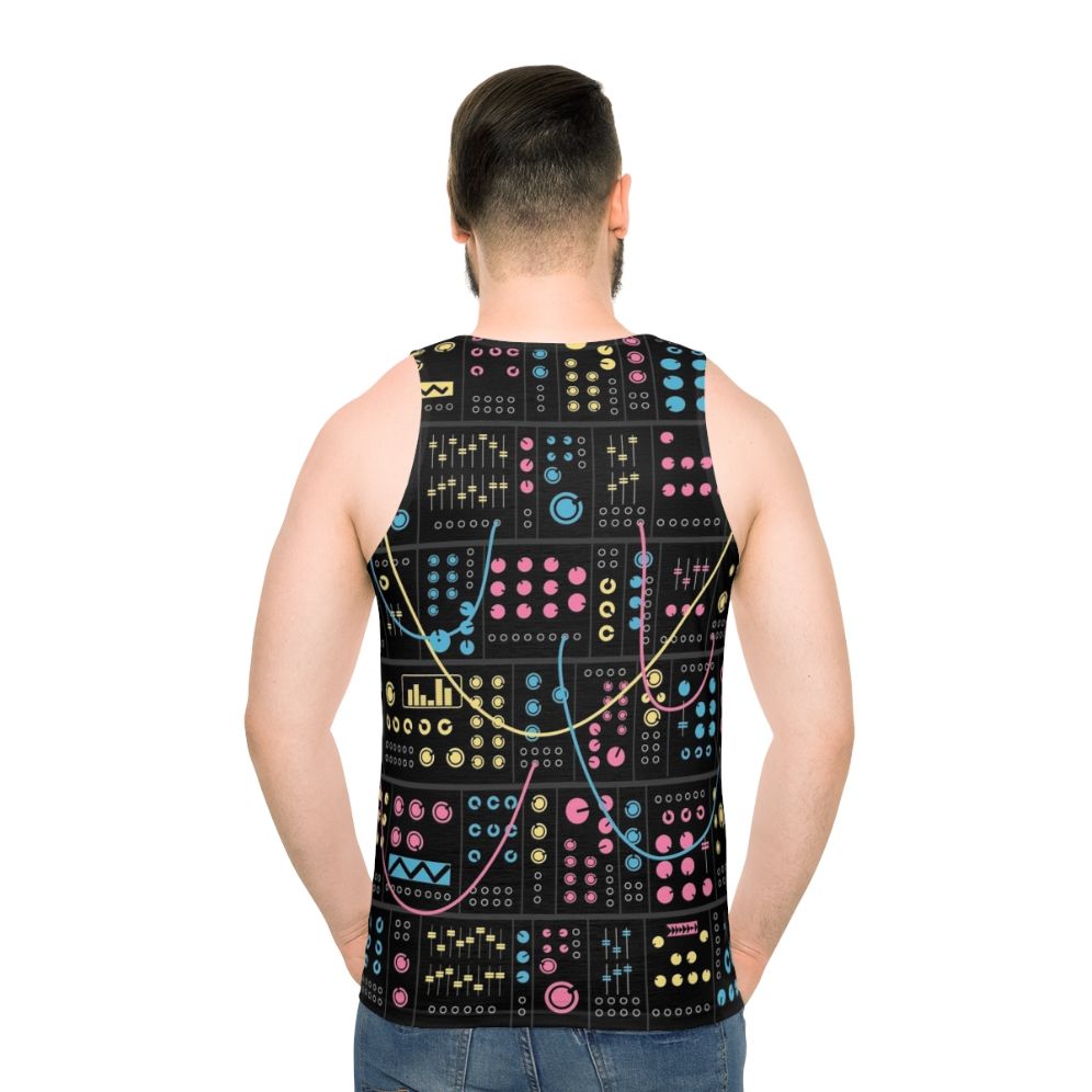 Modular Synthesizer Tank Top - men back