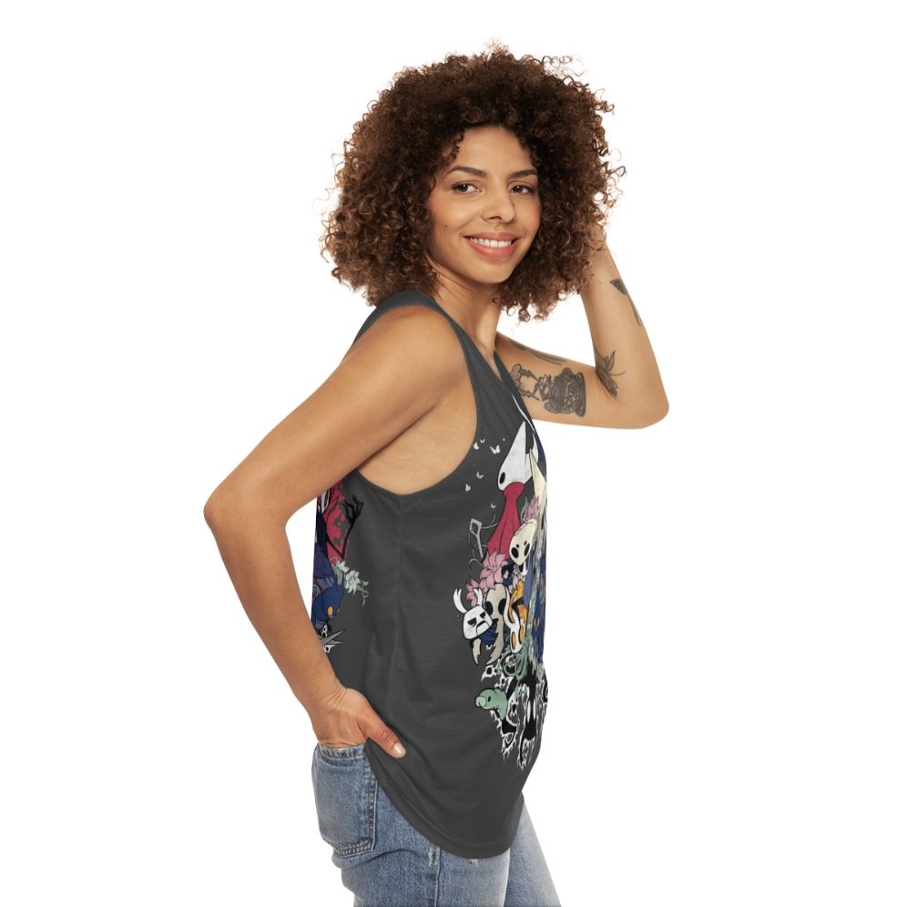 Hollow Knight Unisex Crew Neck Tank Top - women side